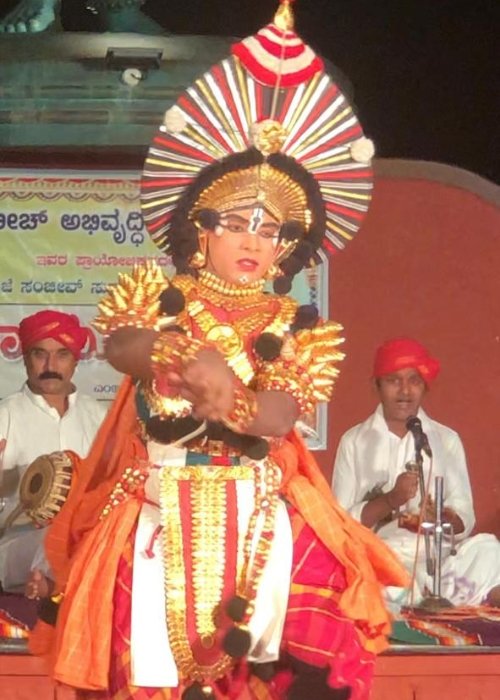 Yakshagana performance in the Coastal Karnataka